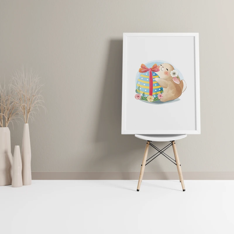 تابلوکودک مدل خرگوش ناز کارتونی کد 256