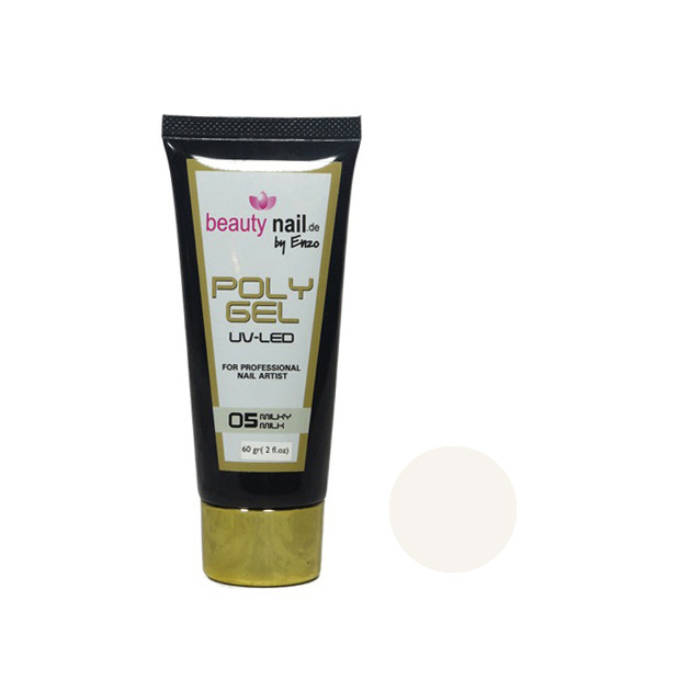 پلی ژل کاشت ناخن بیوتی نیل کد 05 milky حجم 60 میلی لیتر