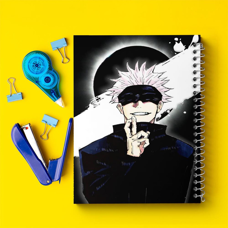 دفتر مشق 50 برگ خندالو مدل گوجو ساتورو انیمه جوجوتسو کایزن  کد 11085