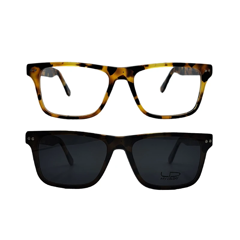 فریم عینک طبی مای کالرز مدل 5531c5 به همراه کاور آفتابی