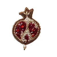 گل سینه دست ساز زنانه مدل انار