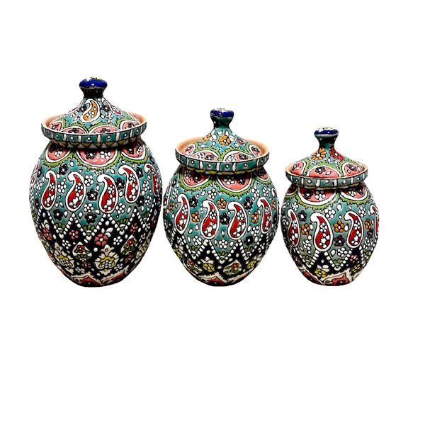 بانکه میناکاری کد 25 مجموعه 3 عددی بانکه میناکاری کد 25 مجموعه 3 عددی