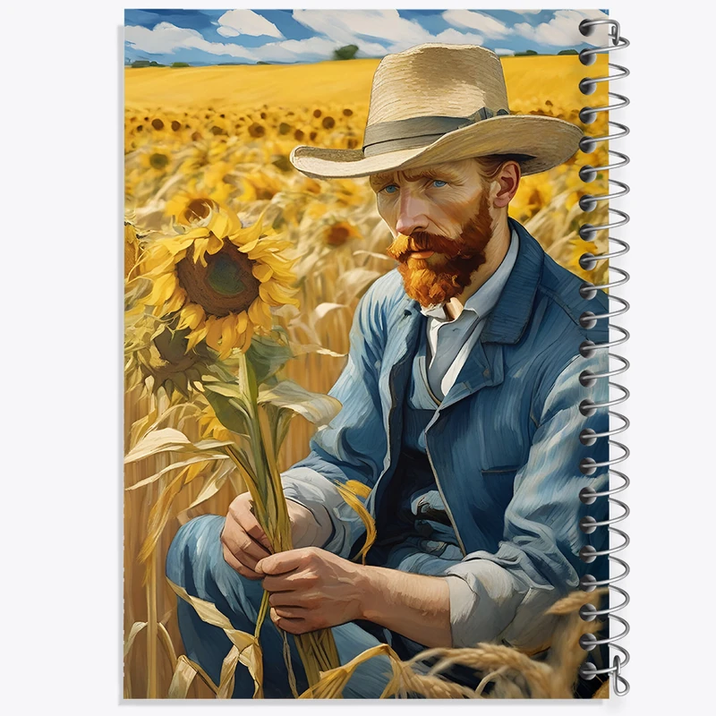 دفتر لیست خرید 50 برگ خندالو طرح ونسان ونگوگ کد N5127