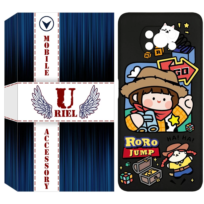 کاور یوریل مدل KSH کد 29 طرح دختر خوشحال مناسب برای گوشی موبایل شیائومی Poco X3 / Poco X3 Pro