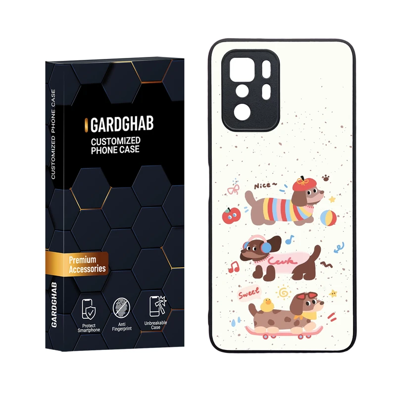 کاور گارد قاب مدل دورژله ای فانتزی مناسب برای گوشی موبایل شیائومی Poco X3 GT / Redmi Note 10 Pro 5G