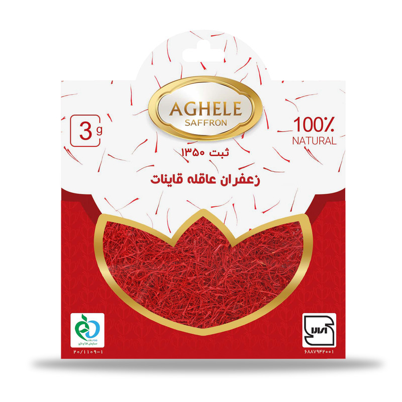 زعفران درجه یک عاقله - 3 گرم