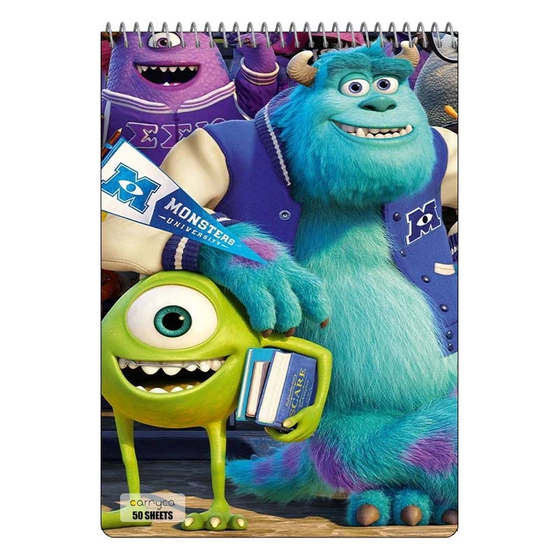 دفتر نقاشی 50 برگ سیمی کارنیکا طرح کارخانه هیولاها Monsters کد 46662