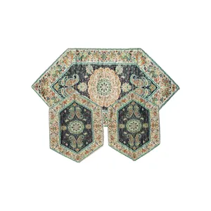 ست 3 تکه رومیزی ترمه مدل گلابتون کد SO-66