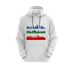 هودی زنانه مدل پاریس کد J286 رنگ سفید