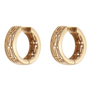 گوشواره حلقه ای طلا 18 عیار زنانه مایا ماهک مدل ME1209