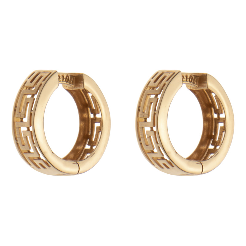گوشواره حلقه ای طلا 18 عیار زنانه مایا ماهک مدل ME1209
