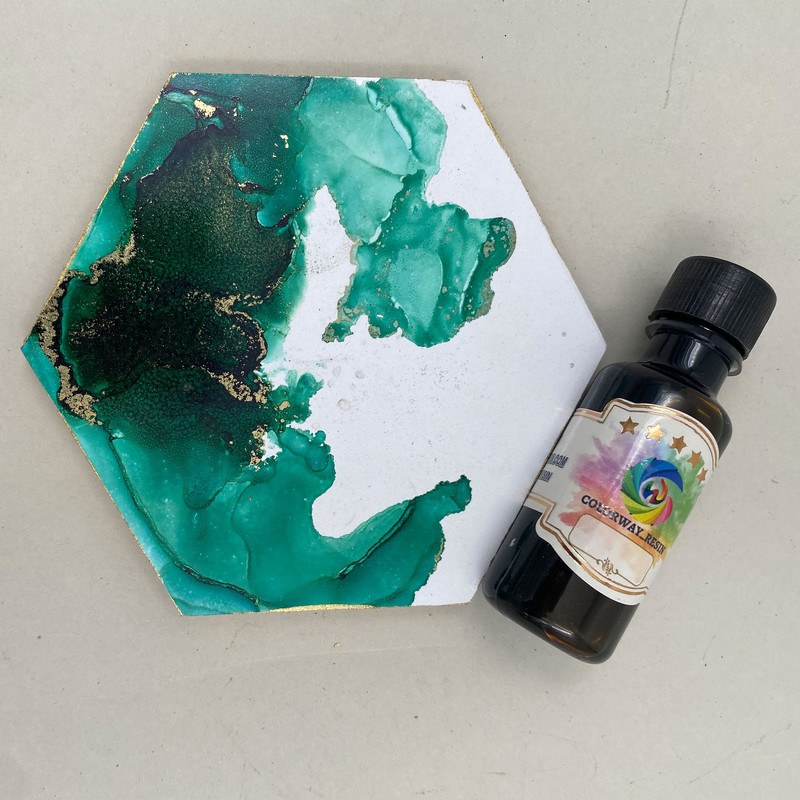 رنگ جوهری رزین اپوکسی کالروی رزین کد 1 حجم 20 میلی لیتر بسته 16 عددی