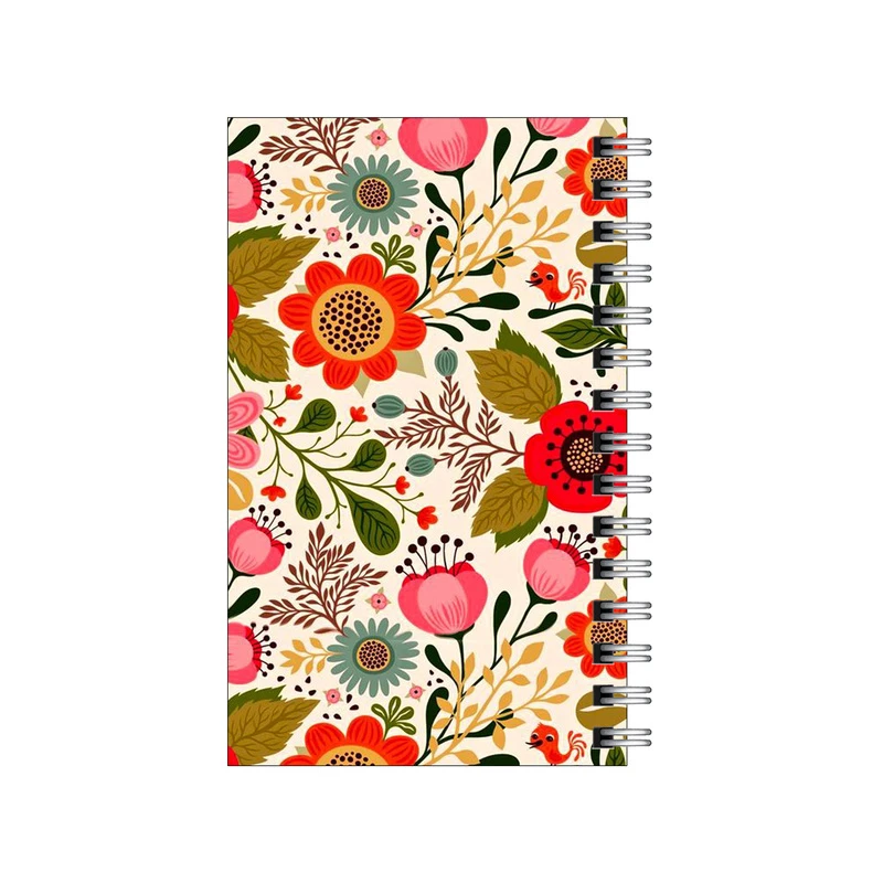 دفترچه یادداشت مدل to do list طرح پترن گل گلی کد 4553214