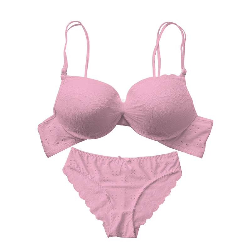 ست شورت و سوتین زنانه مدل گیپور اسفنجی جکدار فنردار