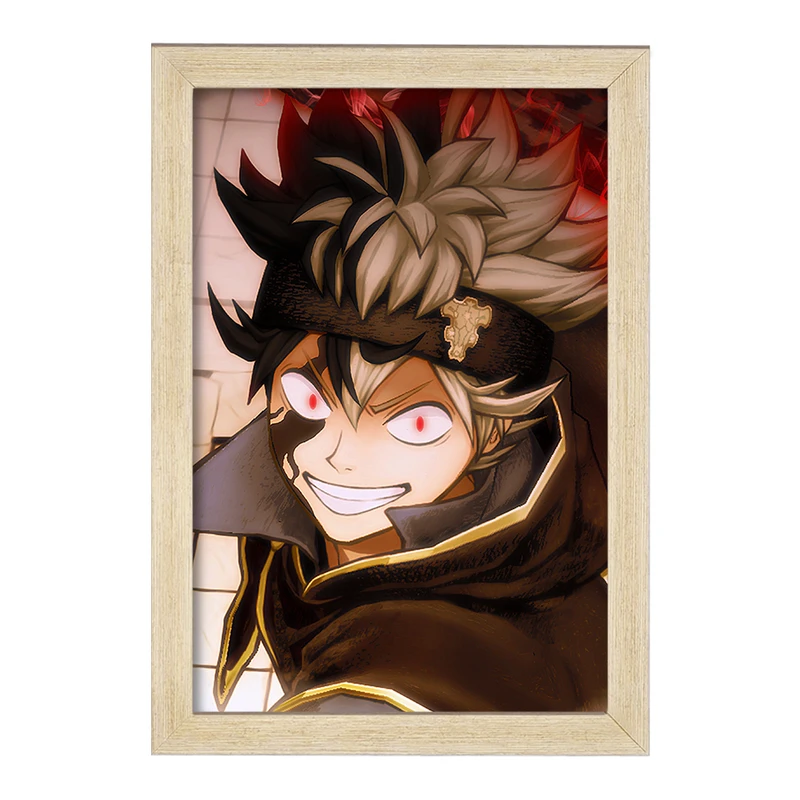 تابلو خندالو مدل آستا انیمه بلک کلاور Black Clover  کد 11717