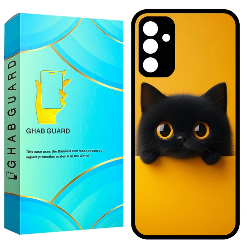 کاور قاب گارد طرح گربه مدل GCHPA34 مناسب برای گوشی موبایل سامسونگ Galaxy A34 5G