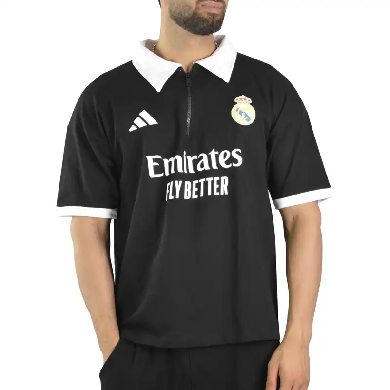 پولوشرت آستین کوتاه ورزشی مردانه مدل نیم زیپ کد 177978