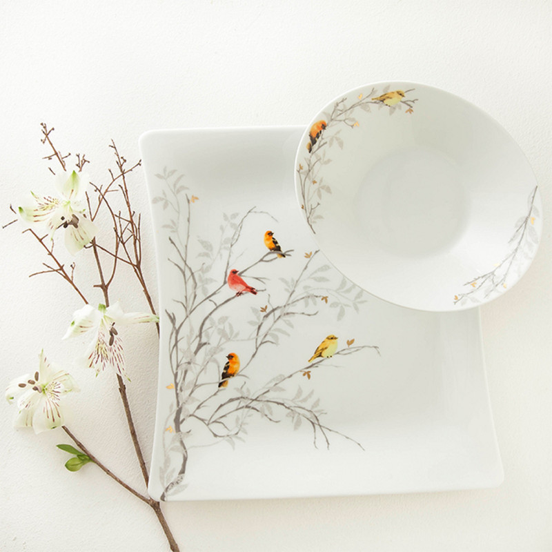 سرویس غذاخوری 30 پارچه چینی زرین ایران سری وینچی مدل  رسپینا درجه عالی