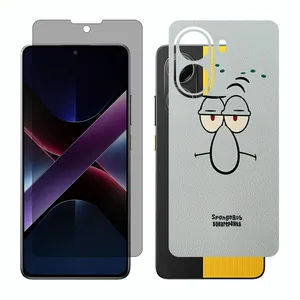 Glass Together model privacy screen protector suitable for Xiaomi Poco X7 Pro mobile phone with back cover sticker
