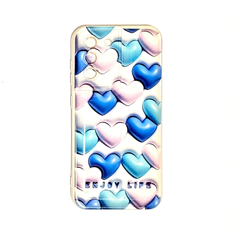 کاور طرح سه بعدی مدل قلبی مناسب برای گوشی موبایل سامسونگ Galaxy S21 FE