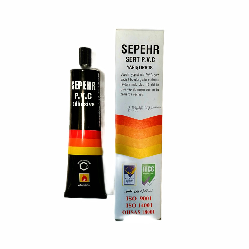 چسب پی وی سی سپهر مدل DN-100 حجم 100 میلی لیتر بسته 4 عددی