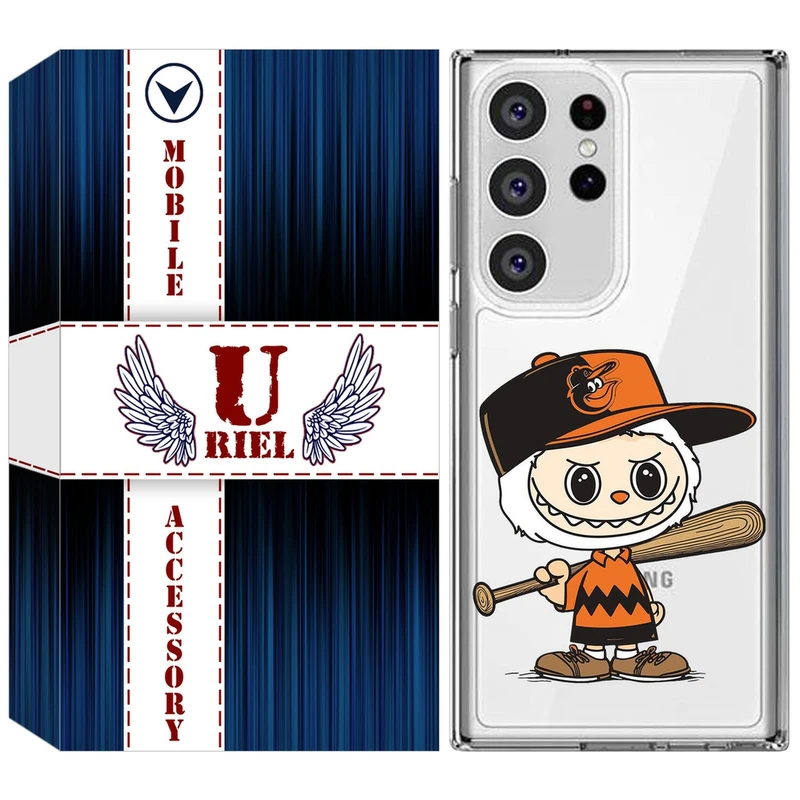 کاور یوریل قاب مدل Clear کد 128 طرح لبوبو Labubu مناسب برای گوشی موبایل سامسونگ Galaxy S23 Ultra