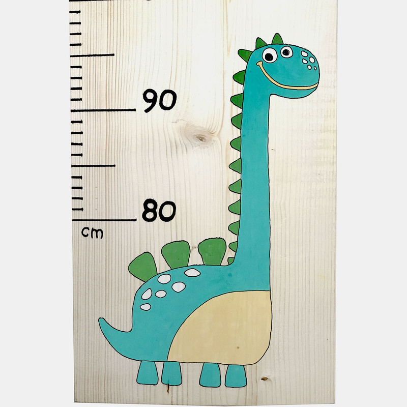 متر اندازه گیری کودک چوبکا طرح دایناسور