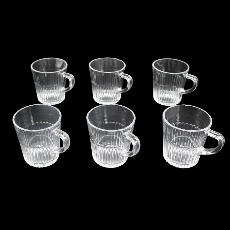 لیوان مدل شیاردار کد DH2281 مجموعه 6 عددی
