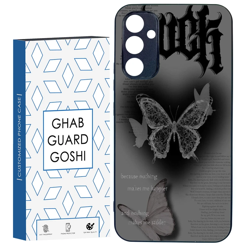 کاور قاب گارد گوشی طرح پروانه کد TPU-184 مناسب برای گوشی موبایل سامسونگ Galaxy A34