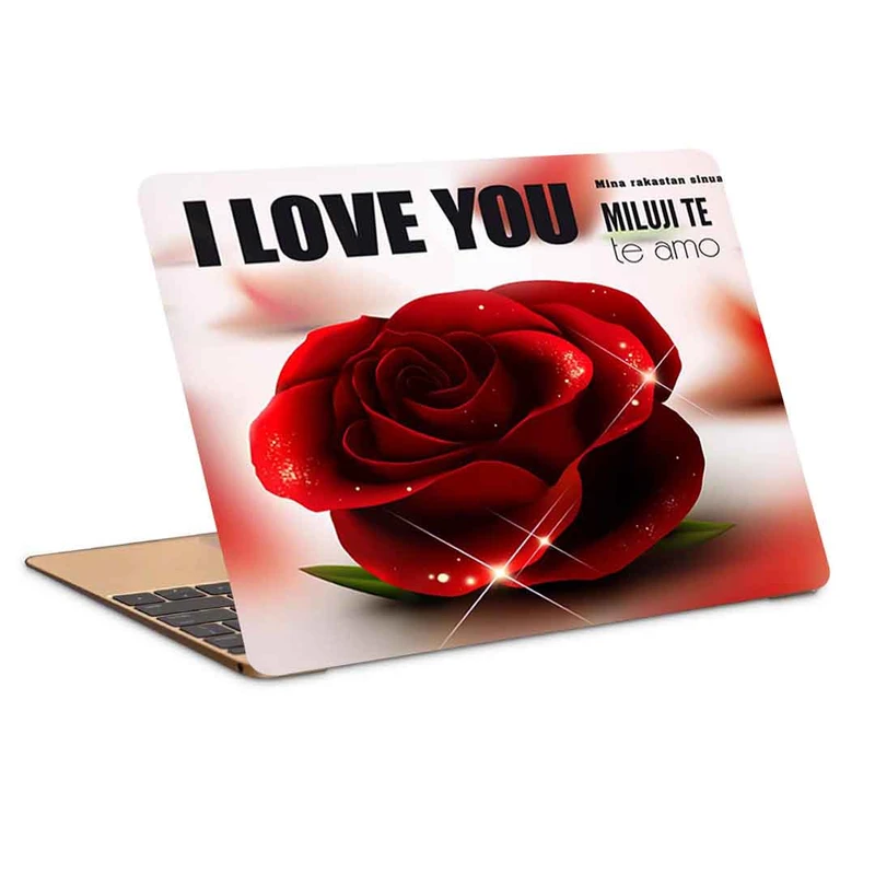 استیکر لپ تاپ طرح نقاشی ای لاو یو مدل P-274- مناسب برای لپ تاپ 15.6 اینچ