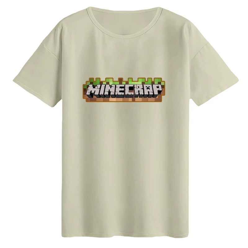 تی‌شرت لانگ آستین کوتاه زنانه مدل ماینکرفت کد۱۸