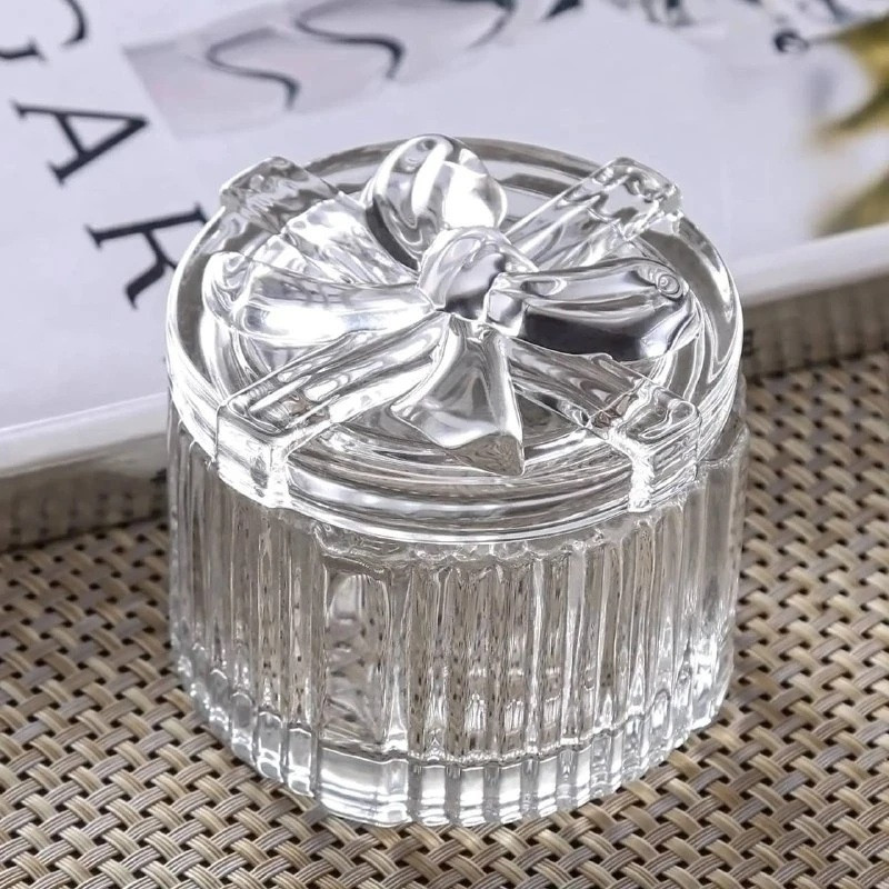 قندان دلی گلس مدل پاپیونی گرد کد G32-3-1