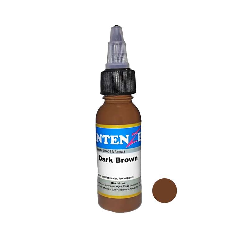 رنگ تتو مدل 001 حجم میلی لیتر رنگ قهوه ای