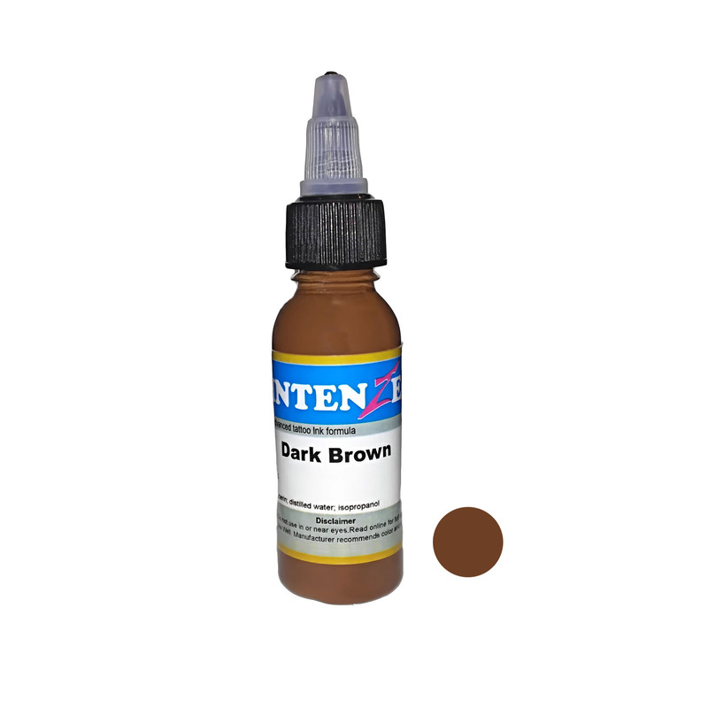 رنگ تتو مدل 001 حجم میلی لیتر رنگ قهوه ای