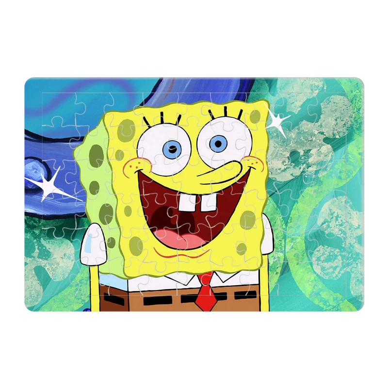 پازل 54 تکه هومرو مدل PL452 طرح انیمیشن باب اسفنجی پاتریک