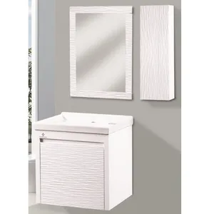 ست کابینت و روشویی بومرنگ مدل روژینا به همراه آینه و باکس