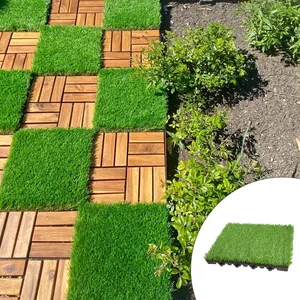 کفپوش مدل تایل چمن مصنوعی نسترن سایز 30x30 سانتی متر