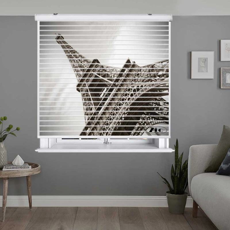 پرده زبرا زیو مدل سیلوئت C-2015 سایز 150x150 سانتی متر