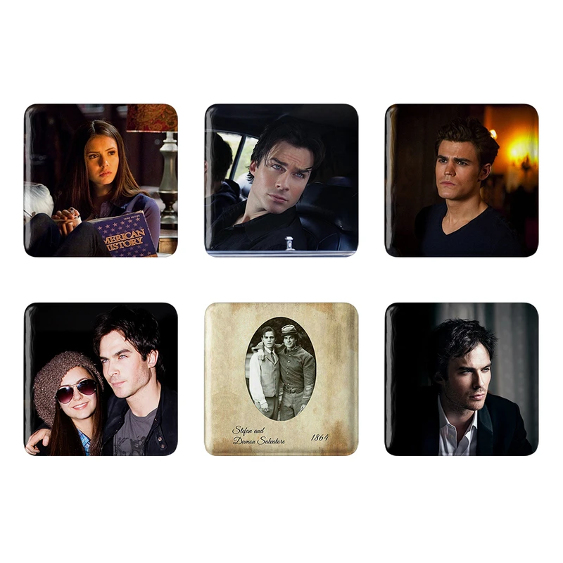 مگنت خندالو طرح سریال خاطرات یک خون آشام The Vampire Diaries کد 1476A مجموعه 6 عددی