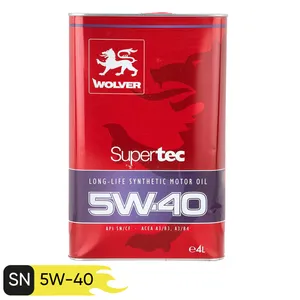 روغن موتور خودرو ولور مدل Super tec 5W40 SN حجم 4 لیتر