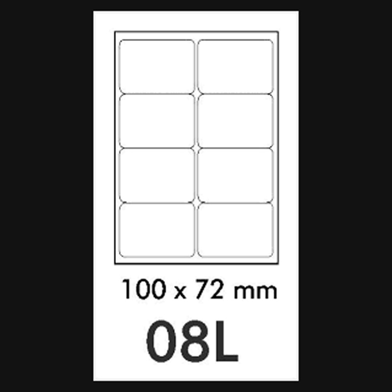 کاغذ پشت چسبدار تکنوا مدل A4 کد 72X100 بسته 10 عددی