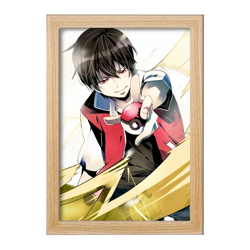 تابلو خندالو مدل ساتوشی و پیکاچو انیمه پوکمون  کد 17352