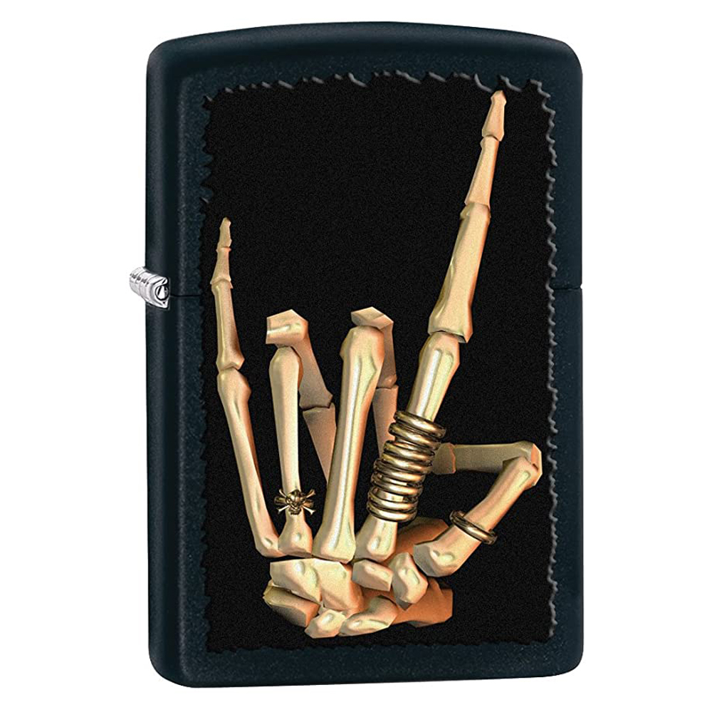 فندک زیپو مدل Heavy metal salute