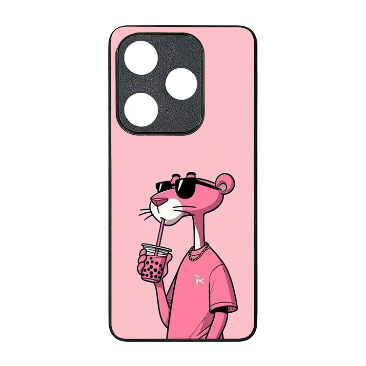 کاور گالری وبفر طرح قاب پلنگ صورتی مناسب برای گوشی موبایل شیائومی poco f6