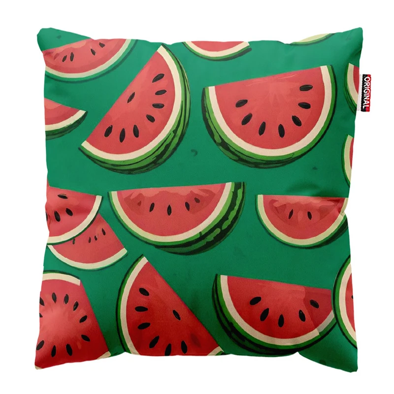 کوسن پاد آفرین طرح هندونه کد 1206 سایز 30*30 سانتی متر