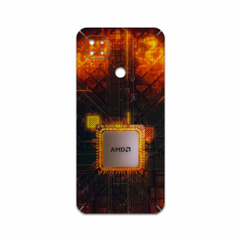برچسب پوششی ماهوت مدل AMD Brand مناسب برای گوشی موبایل شیائومی Redmi 9C NFC
