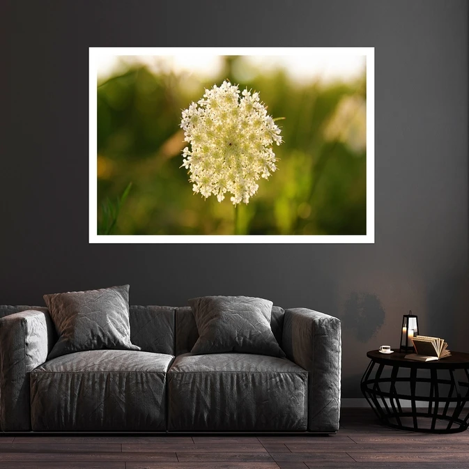 تابلو بکلیت طرح طبیعت و گل مدل قاب شاسی W-s8725