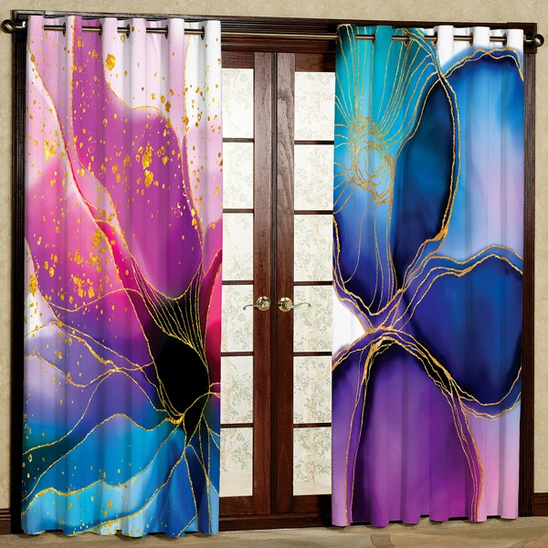 پرده مدل مخمل پانچی کد 7086 سایز 280x140 سانتی متر