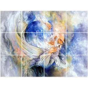  تایل سقفی آسمان مجازی طرح مینیاتوری کد ST 6003-12 سایز 60x60 سانتی متر مجموعه 12 عددی