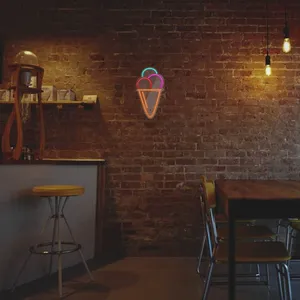 چراغ نيونی دیواری آرن تیم طرح بستنی کد 2